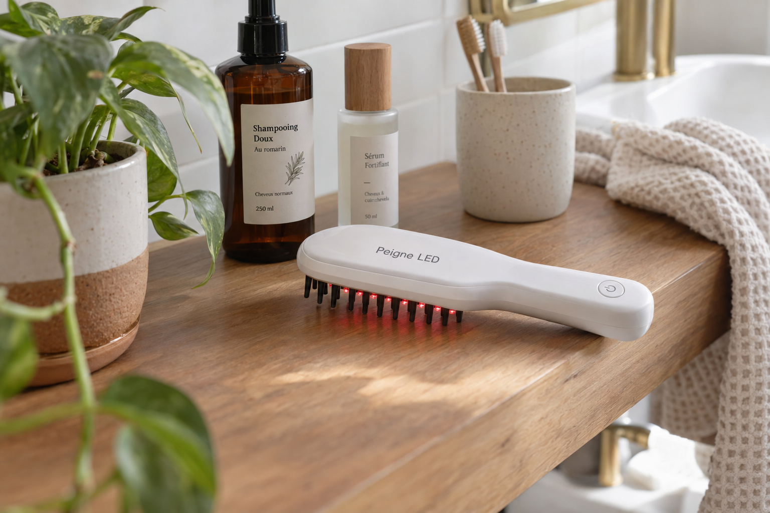 Le peigne avance zone par zone