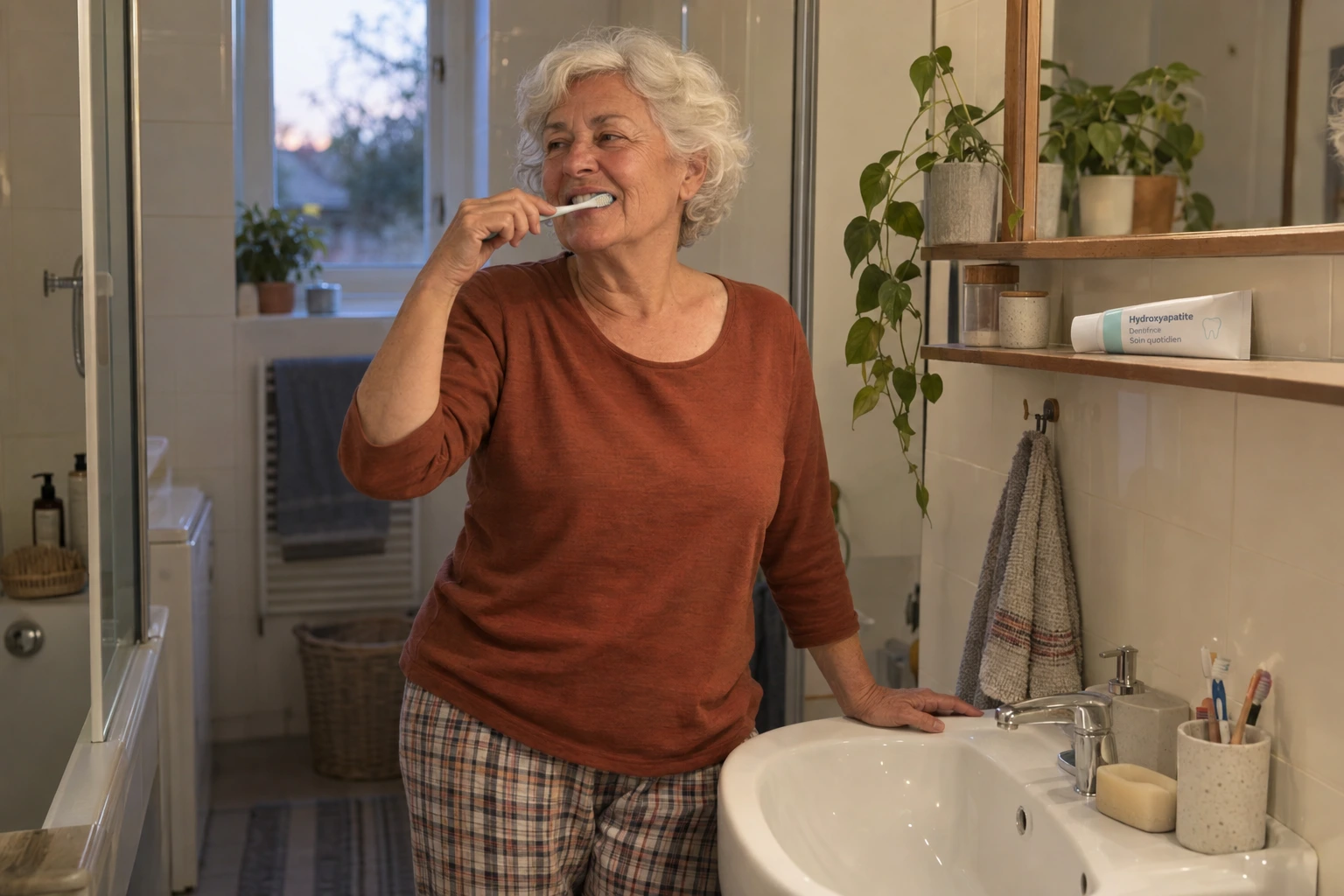 Le dentifrice agit au brossage
