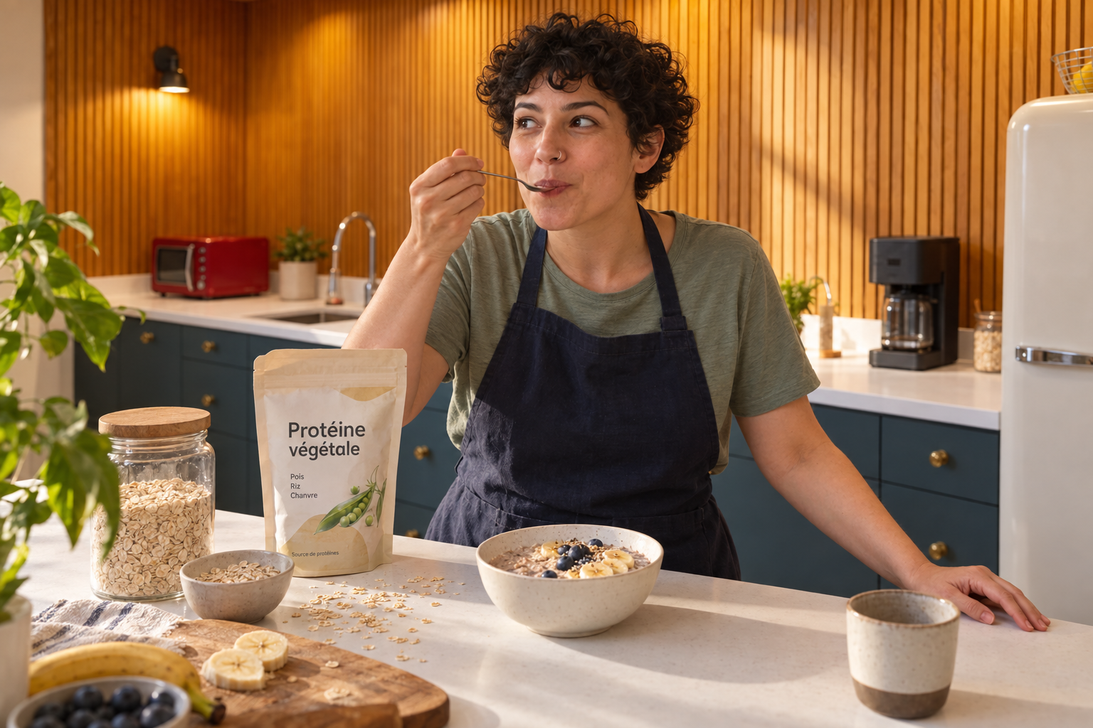 Une protéine végétale dans le porridge
